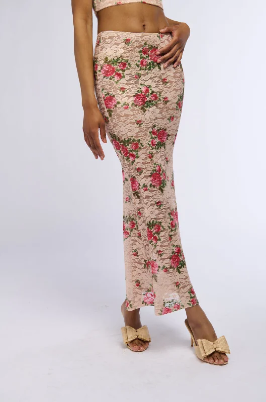 Spring Fashion NINA FLORAL MAXI SKIRT