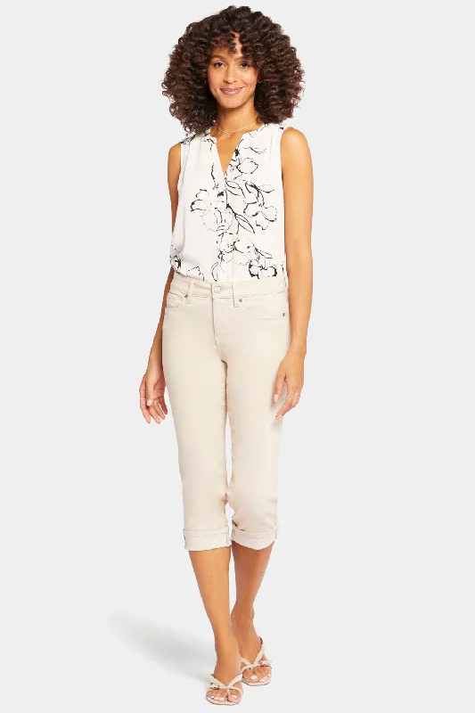 Fashion Deal Marilyn Straight Crop Jeans In Petite - Feather