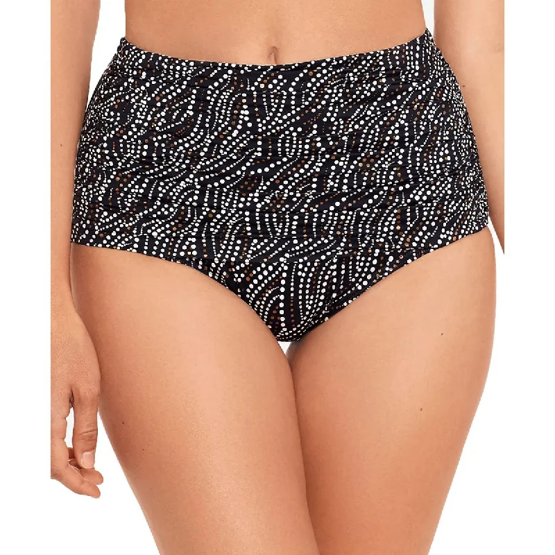 Style Redefined Norma Jean Bottom Womens Printed High-Waist Swim Bottom Separates