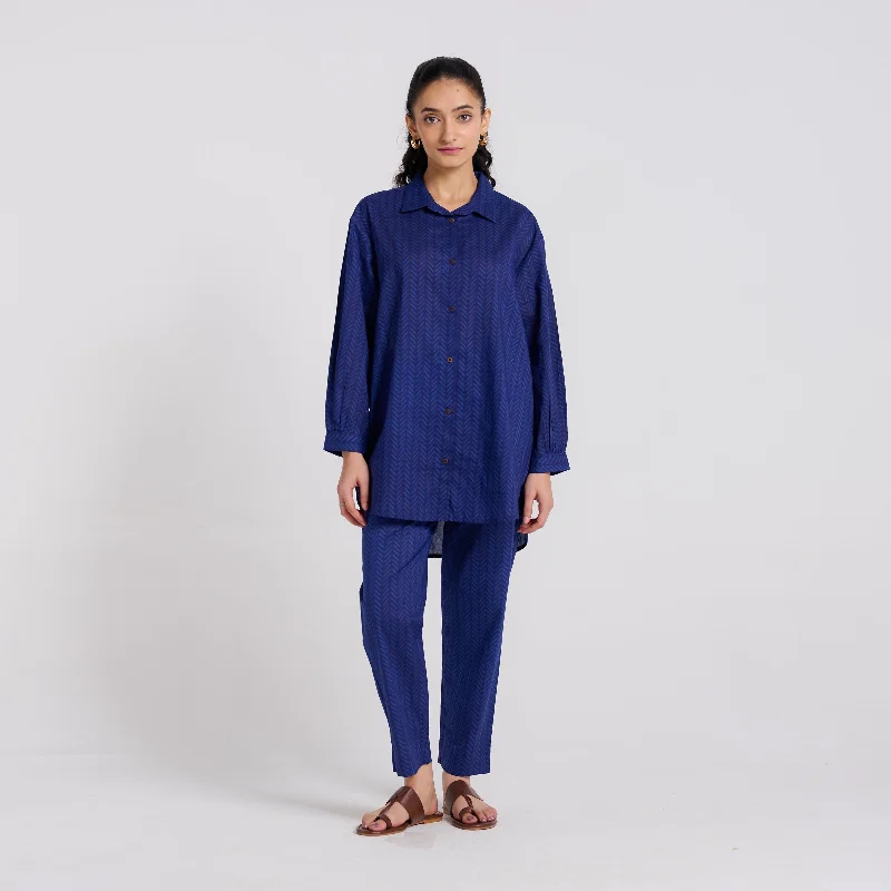 Flash Sale Now Indigo Pure Cotton Co-ord Set