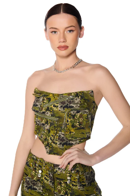 Clothing Sales OUT OF SIGHT CAMO CORSET